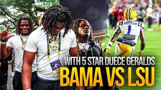 “BAMA🐘 VS LSU🐯” Featuring 5⭐️ recruit Deuce Geralds [upl. by Araiet]