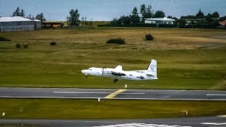 Flugfélag ÍslandsAir Iceland Fokker 50 TFJMS  Takeoff at ReykjavíkDomestic Airport Full HD [upl. by Atteloc]