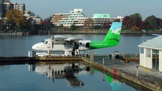 DHC6 TWIN OTTER EARLY MORNING FLIGHT  VANCOUVER TO VICTORIA [upl. by Yrrad]