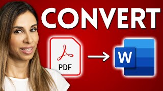 How To EASILY Convert PDF to Word  True and Scanned PDF [upl. by Kilian]