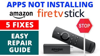 How to Fix Amazon Fire TV Stick Not Installing  Downloading Apps  Best 5 Easy Fixes [upl. by Mulac]