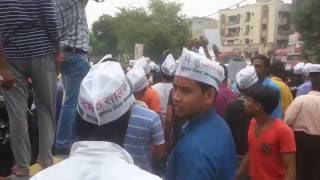 Jamia Nagar protest over arrest of Okhla MLA [upl. by Joyce]