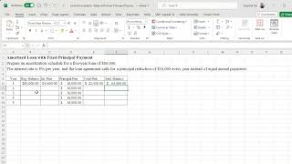 Loan Amortization ScheduleTable with Fixed Principal Payment [upl. by Eilahs]