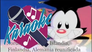 El mundo  Yakko  Karaoke en español [upl. by Tsenrae]