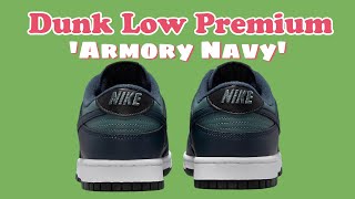 Dunk Low Premium Armory Navy drops December 13 2022 DETAILED LOOK PRICE [upl. by Happy]