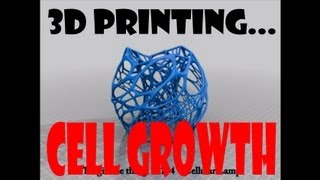 3D printing demonstration  Organic cellular growth [upl. by Gerta]