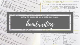 How to change and improve your handwriting  studytee [upl. by Aznerol]