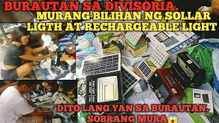 BURAUTAN SA DIVISORIA LATAGAN NG MURANG BILIHAN NG MGA SOLLAR LIGTH AT RECHARGEABLE LIGHT [upl. by Soren]