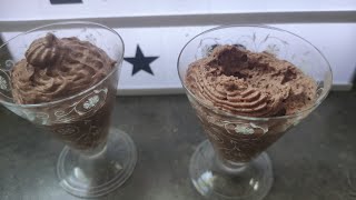 mousse chocolat la plus simple avec 3 ingrédients 🍫 [upl. by Tomi94]