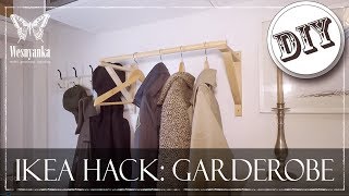 DIY  IKEA HACK  GARDEROBE für den FLUR [upl. by Anawk]