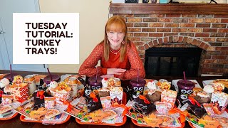 TUESDAY TUTORIAL THANKSGIVING TURKEY TRAYS [upl. by Nueoht]