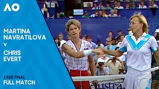 Martina Navratilova v Chris Evert Full Match  Australian Open 1985 Final [upl. by Elianore]