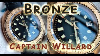 Bronze Captain Willard  SteelDive 1970s  Review available options [upl. by Mokas]