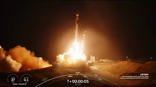 SpaceX launches Starlink batch that includes directtocell capability nails landing [upl. by Alyn]