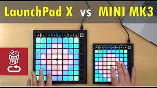 Review LaunchPad X vs MINI MK3  Custom layout tutorial  Novation LaunchPad [upl. by Service]