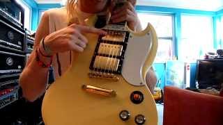 Epiphone G400 Custom 3 Pickup SG ReviewDemo [upl. by Eimirej]