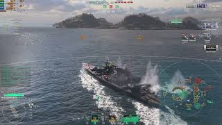 World Of Warships Giuseppe Verdi in Ranked Yoloing Musashi and Alsace 3 kills 150k [upl. by Nevek]