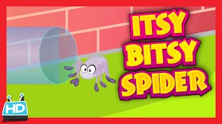 ITSY BITSY SPIDER Nursery Rhyme with Lyrics [upl. by Humfried]