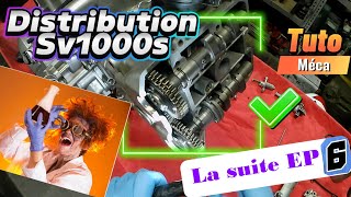 Remontage moteur SV1000S Tuto méca épisode 6 distribution [upl. by Graniah]