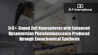 Er3 Doped ZnO Nanospheres with Enhanced Upconversion Photoluminescence Produced through [upl. by Kalbli]