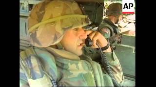 YUGOSLAVIA KOSOVO US PATROL REACT TO KLA SHOW OF STRENGTH [upl. by Indyc]