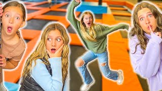 EXTREME HiDE amp SeeK in TRAMPOLiNE PaRK [upl. by Emera]