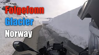 Motorcycle Winter Ride  Folgefonn Glacier  Norway [upl. by Weksler]