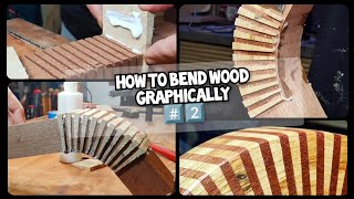 How to bend wood graphically ️⃣2️⃣🔥👍💯 [upl. by Burg]