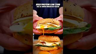 HighProtein LowCarb Breakfast Bagel 🔽 [upl. by Ivets]