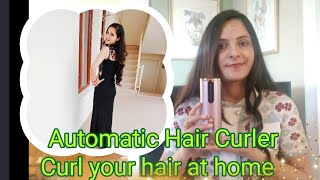 automatic hair curler  Cordless hair curler how to curl hair at home  easy way to curl hair [upl. by Eliathan]