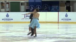 17 K HAWAYEK  J BAKER USA  ISU JGP Istanbul 2012 Junior Ice Dance Free Dance [upl. by Hgiellek]