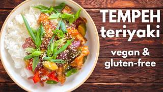 Sheet Pan Tempeh Teriyaki Bowl Vegan Tempeh Recipe [upl. by Nylia990]