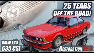 Why does this 42 Year Old BMW NOT start E24 635 CSI  Restoration Part 1 [upl. by Buck669]