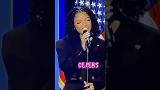 Halle Bailey Performing For Kamala Harris 🔥🔥 [upl. by Etana]