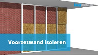 Animatie Rock4All Isoleren voorzetwand Knauf Insulation [upl. by Nuri]