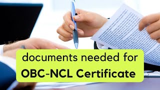 Documents Needed for OBC Certificate in TAMIL [upl. by Ahtiek49]