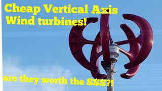 Cheap vertical axis wind turbines Are they worth the money [upl. by Essyla]