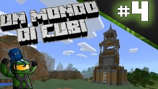 Un Mondo Di Cubi ep4  Come fare una Torre Minecraft PE [upl. by Akcirahs]