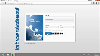 How to access mailenable webmail [upl. by Airot]