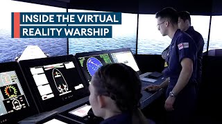 Warship virtual reality simulator transforming Royal Navy training [upl. by Taveda92]