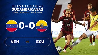 VENEZUELA vs ECUADOR 00  RESUMEN  ELIMINATORIAS SUDAMERICANAS  FECHA 5 [upl. by Phillipp427]