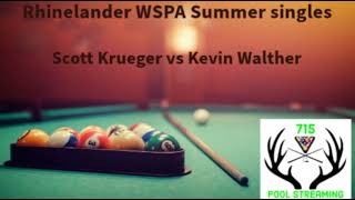 Rhinelander WSPA Summer singles Scott Krueger vs Kevin Walther [upl. by Akinak940]