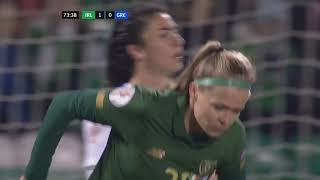 Ruesha Littlejohn 21Ireland vs Greece [upl. by Llerud904]