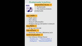 Pantoprazole injections kaise use karte hai or kon si bimari me kam aati hai shortvideo post [upl. by Orson]