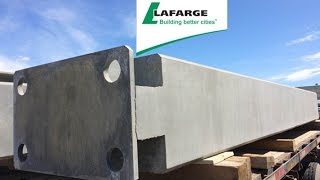 Precast Concrete Column production sequence by Lafarge Precast Edmonton [upl. by Hackney]