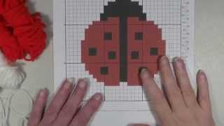 Crochet Tutorial  Lady Bug Graph in DC  Part 1 [upl. by Jezrdna]