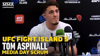 UFC Fight Island 5 Tom Aspinall Talks Tricky Sparring Sessions With Tyson Fury  MMA Fighting [upl. by Gamber]