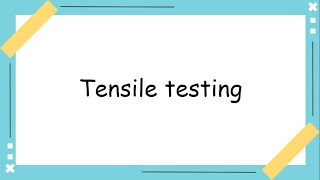 Tensile testing  Brief theoretical explanation  GATE topics  TIPS [upl. by Esmerelda]