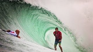 Heat Highlights  Slater vs Parko Finals Battle Quiksilver Pro Gold Coast 2013 [upl. by Tennes624]