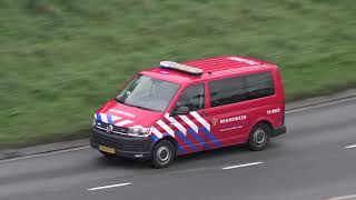 Brandweer Capelle 171131 en AGS 159020 onderweg melding Krimpen aan de Lek [upl. by Oiraved]